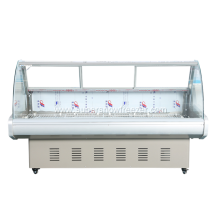 Static Cooling Fresh Meat Display Chiller Showcase